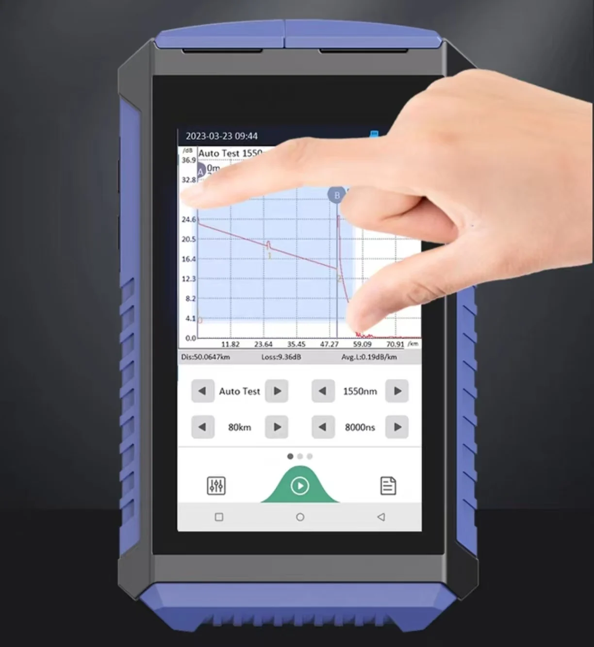 Riflettometro ottico nel dominio del tempo del tester multifunzione intelligente per fibra ottica OTDR NK4200 con mappa eventi VFL OPM OLS