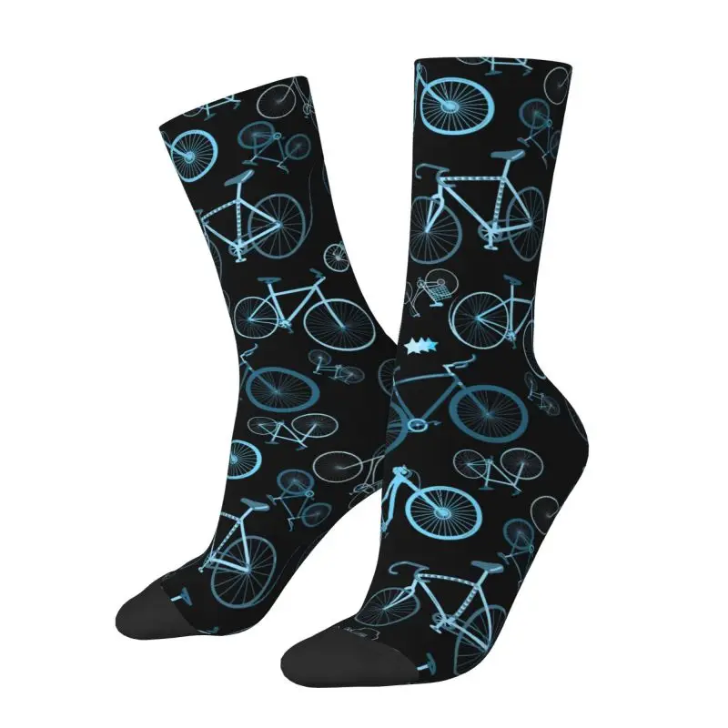 

MTB Bicycle Bike Men's Crew Socks Unisex Cool 3D Print Biker Cyclist Dress Socks