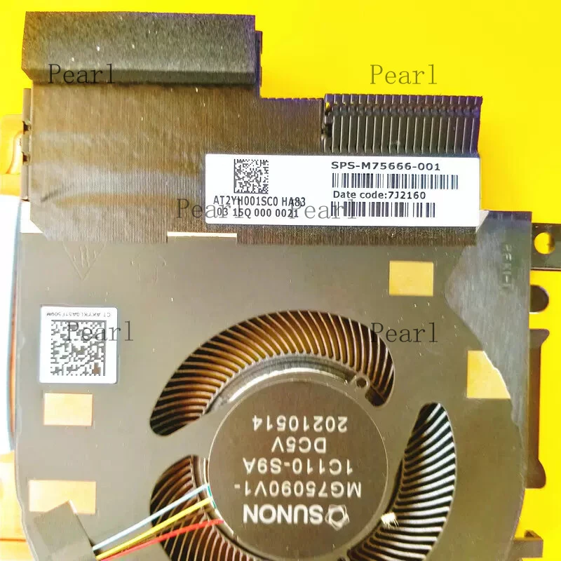 S  For HP Zbook fury 17 G8 M75666-001 MG75090V1-1C11 0 Cooling Fan w  Heatsink