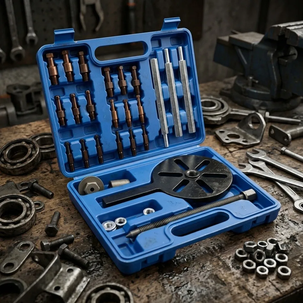 Multi Function 3 Jaw Bearing Puller Set Steel Adjustable Inner Outer Remover Tool For Auto Mechanic Maintenance Repair Kit