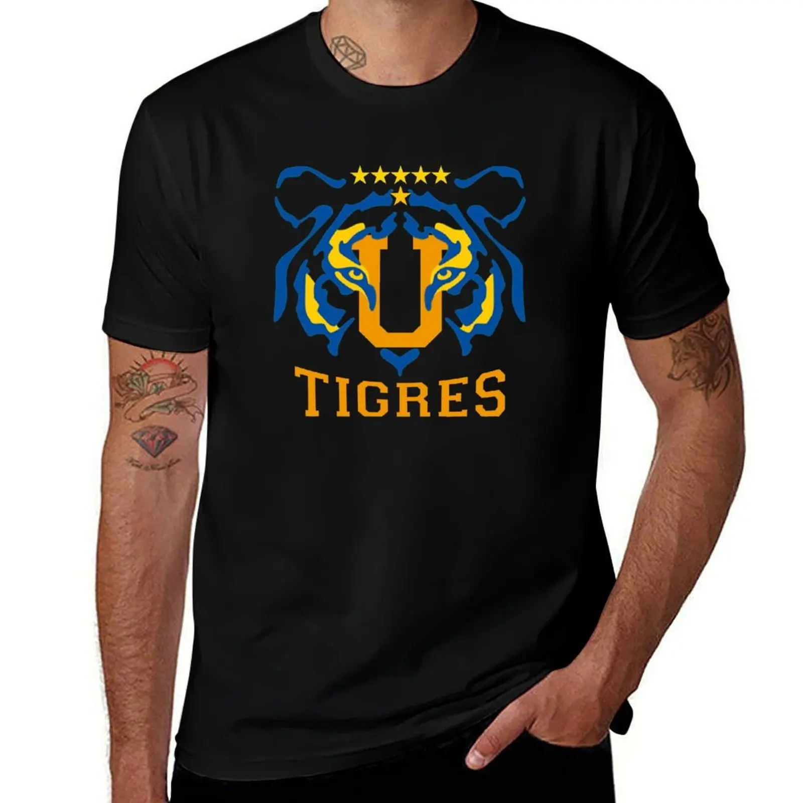 

Tigres Monterrey Tee shirt Football Soccer Jersey T-Shirt Large Size Breathable Tee