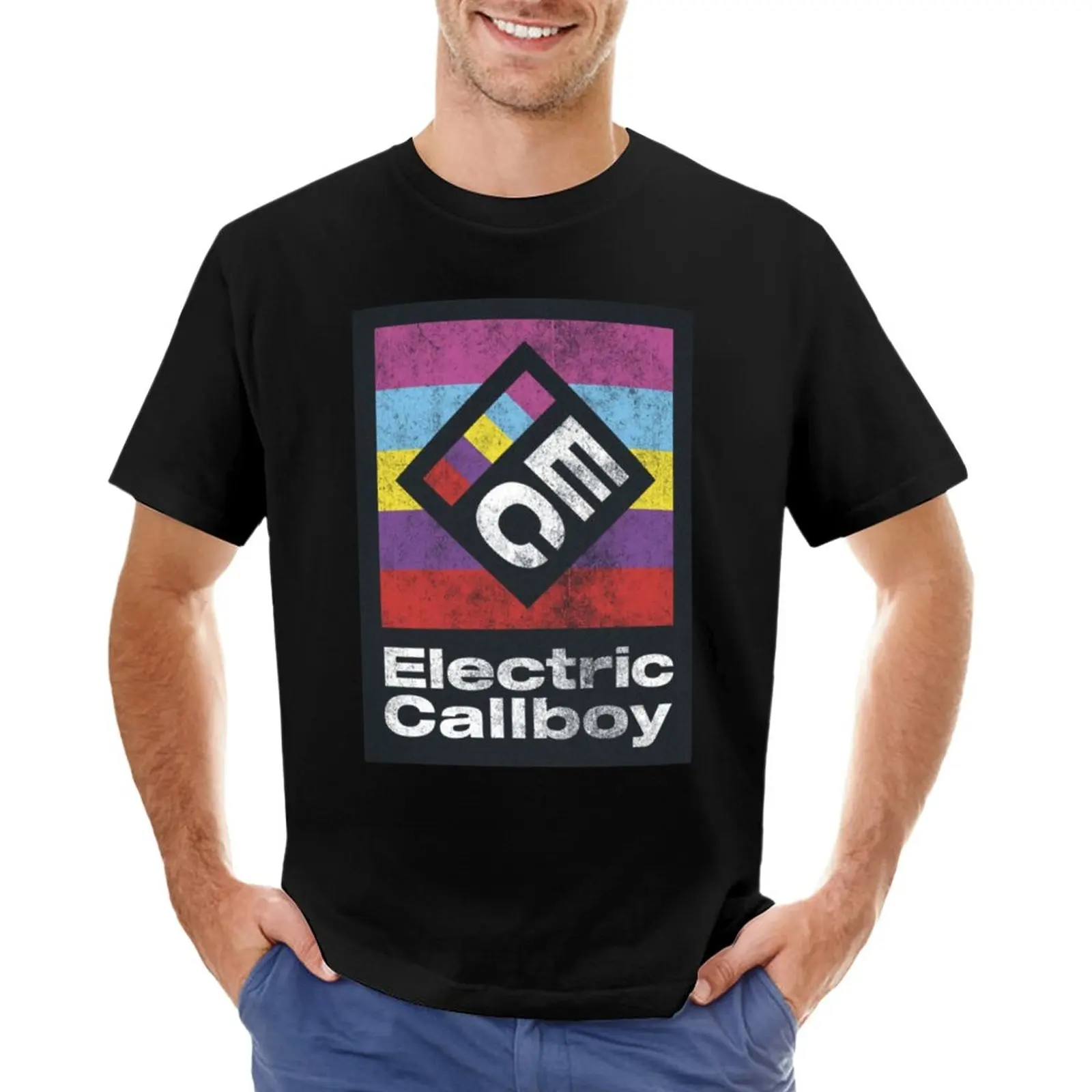 

Electric callboy T-Shirt summer top black t shirt heavyweight t shirts mens graphic t-shirts pack