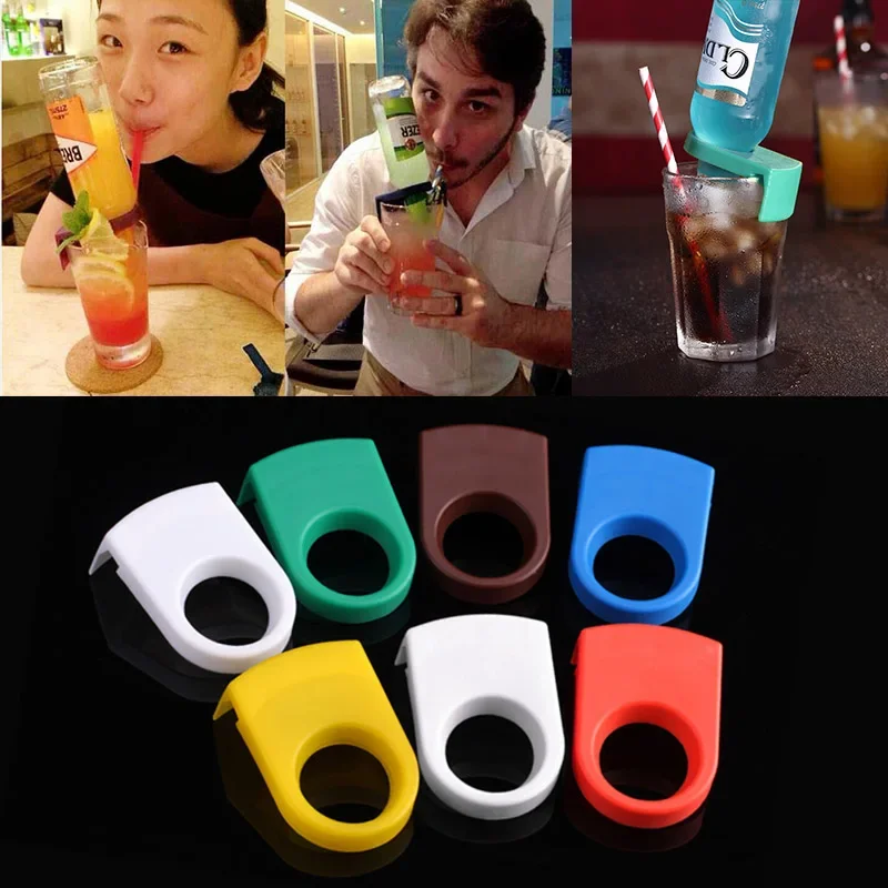 

Kitchen Accessories Clip Drinks Bottle Holder Buckle Cocktail Plastic Drink Clips For Schooner Goblet Glasses Margarita Glasses