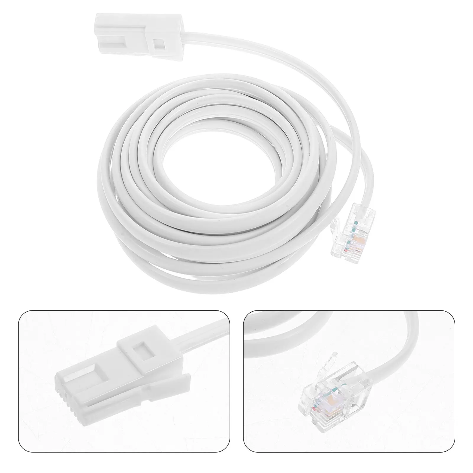 3M Uk Telephone Cord for Landline Phones Modems Fax Machines Plug and Play Easy Install Classic British Design Phone Line Cable