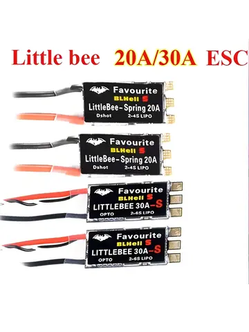 FVT LITTLEBEE Little bee BLHeli-s SPRING 20A/30A Brushless ESC 2-6S Supporta DSHOT Oneshot42 OneShot125 per RC FPV Racing Drone