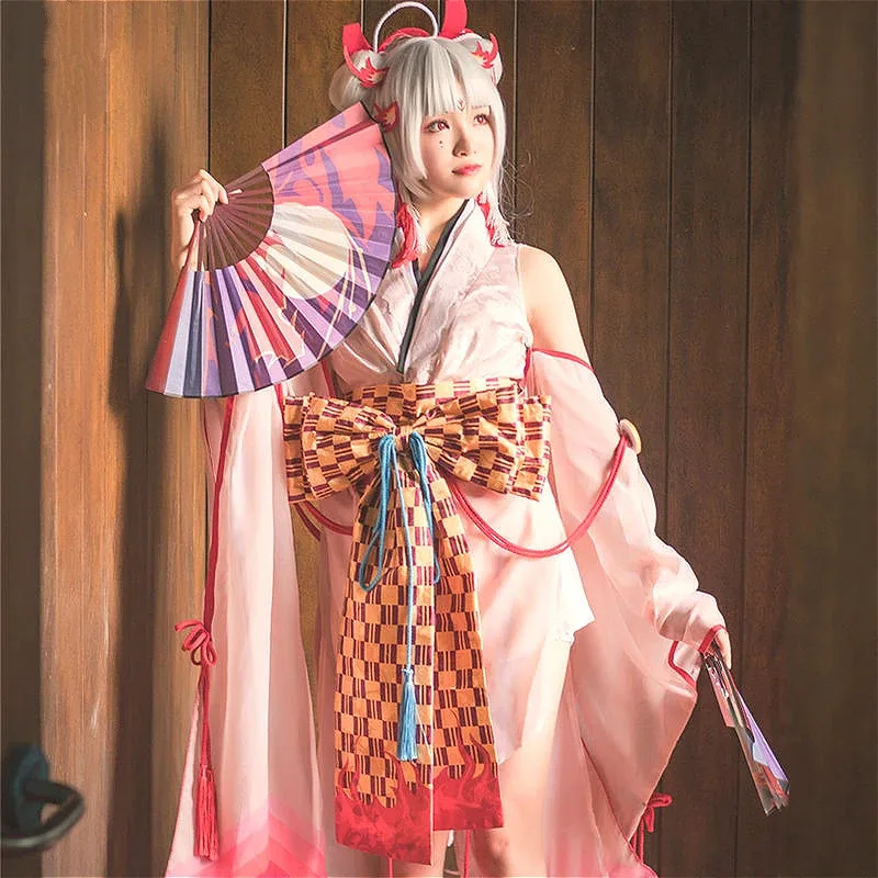 

qq6812020 Onmyoji SSR Shiranui Diver Ali Kimono Cosplay Costume New sexy Dress Halloween Party costumes Gifts Free Ship