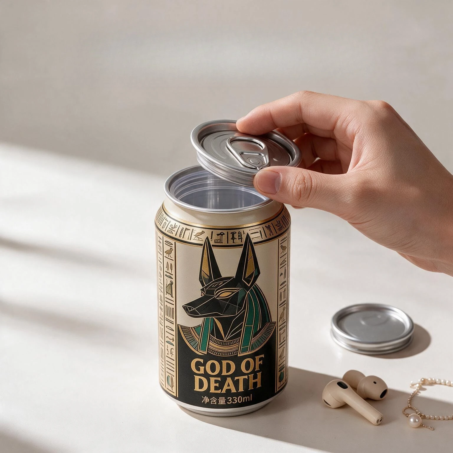 2Pcs Ancient Egypt Anubis Stas - Tin Container Lid ulasan dan harga