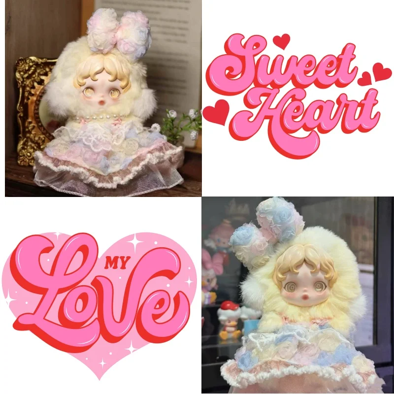 

For skullpanda clothes light garden vinyl blue powder gradual change rose suit is suitable for bow hair accessories skirt