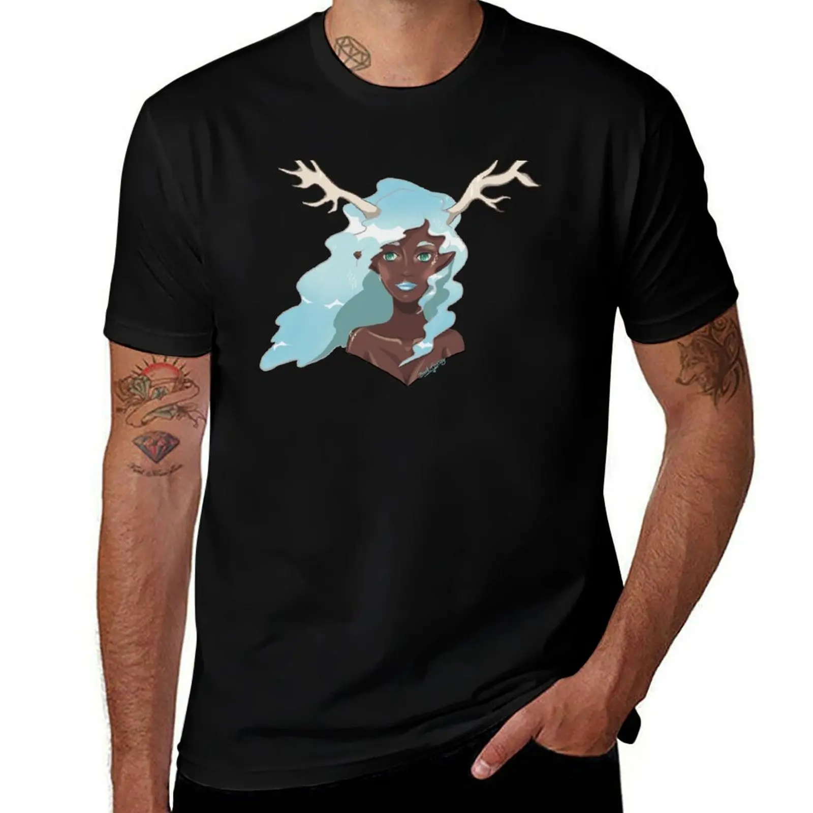 

Reindeer Girl T-Shirt Work Utility Short Sleeve Shirt