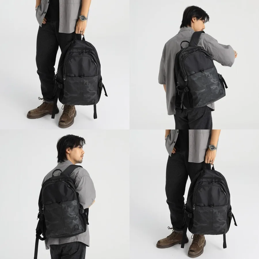 

【New style】Tide brand men's shoulder bag Oxford cloth travel bag casual computer bag junior high school student light backpack