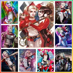 Harlequin Diamond Painting DC Comics Full Mosaic Embroidery Pattern Canvas Handcraft Gift Cross Stitch House Decor 5D DIY Art