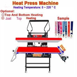 LY Heat Transfer Machine 25*100CM Heat Press Manual Ribbon Loom Ribbon Printing Equipment Hot Stamping 110 / 220V