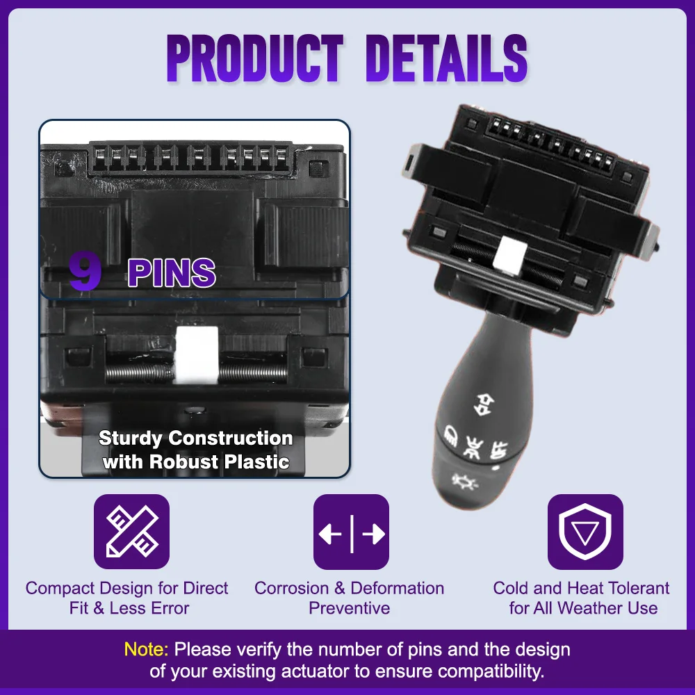 MR558806 ، MR459884 9 دبابيس بدوره إشارة رئيس مفتاح الإضاءة لكرايسلر سيبرينغ دودج ستراتوس ميتسوبيشي الكسوف إنديفور جالانت
