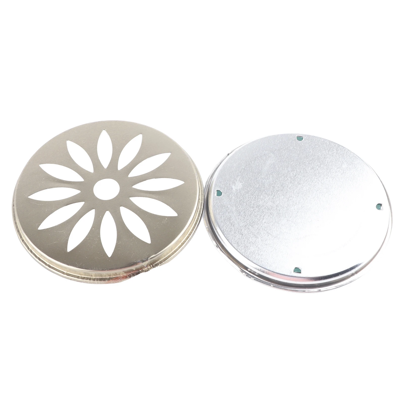 4PCS Stainless Steel Mosquito Coil Holder with Supporting Nail Teeth and Hollow Lid Mosquito Coil Holder Mosquito Repellent Dish