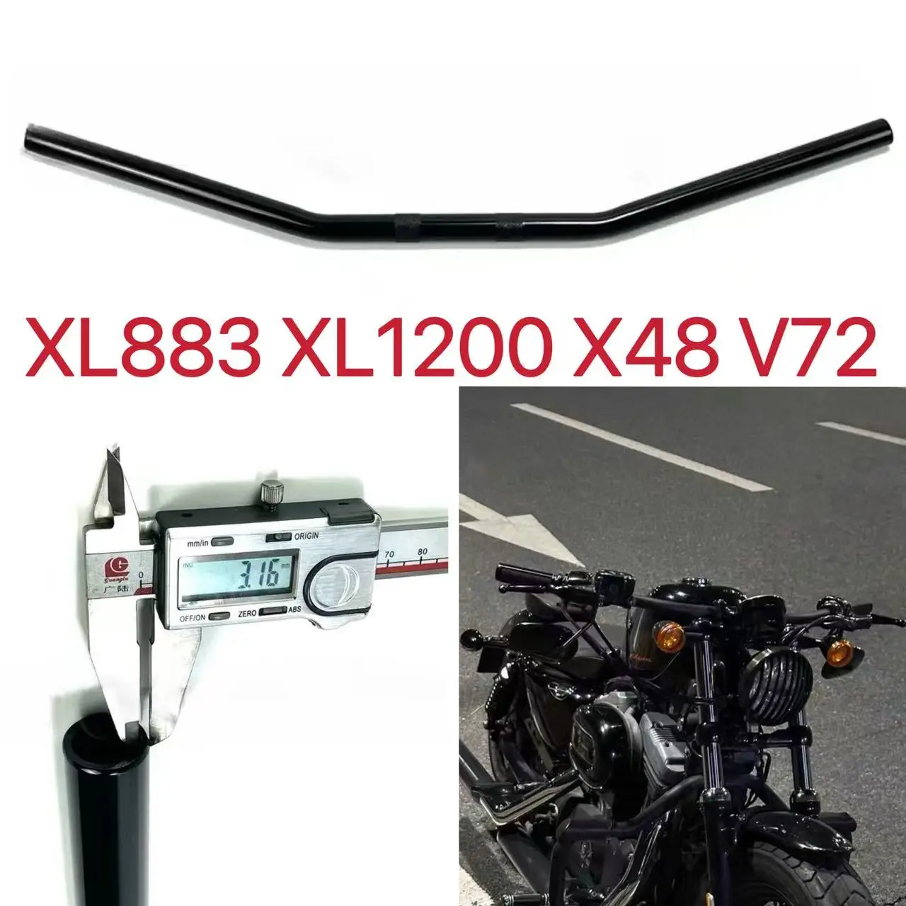 

1'' Drag Bar For Harley Sportster XL883 XL1200 X48 V72 Superlow 883L 883 1200 48 72 Motorcycle Accessories Handlebar Handlebars