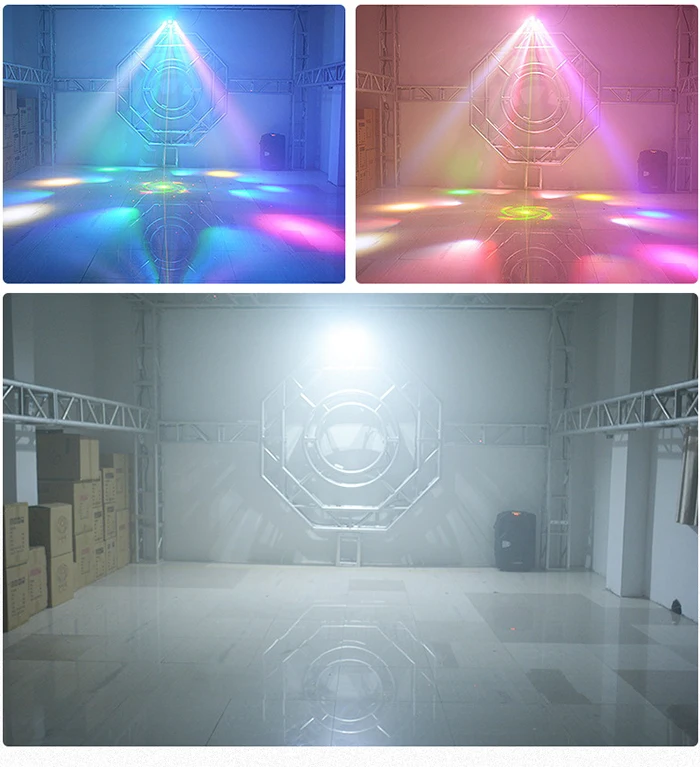 Super Effect DJ Bühnenbeleuchtung Projektor Vollfarbstrahl Rotierendes Bienenauge Blitzlicht für Disco Bar KTV Familientreffen – Detail 14