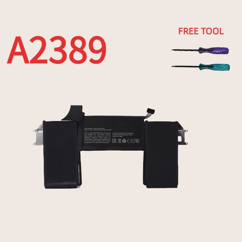 

A2389 Battery For Apple MacBook Air 13" Touch A2337 2020 2021 EMC3302 A2337 EMC3598 MGN63LL MGN73LL With Free Tools