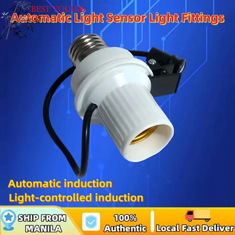(YOUU06)Sensor Light Fittings Automatic Patio Sensor Light Fittings/Day And Night Light Automatic Light Sensor Plug