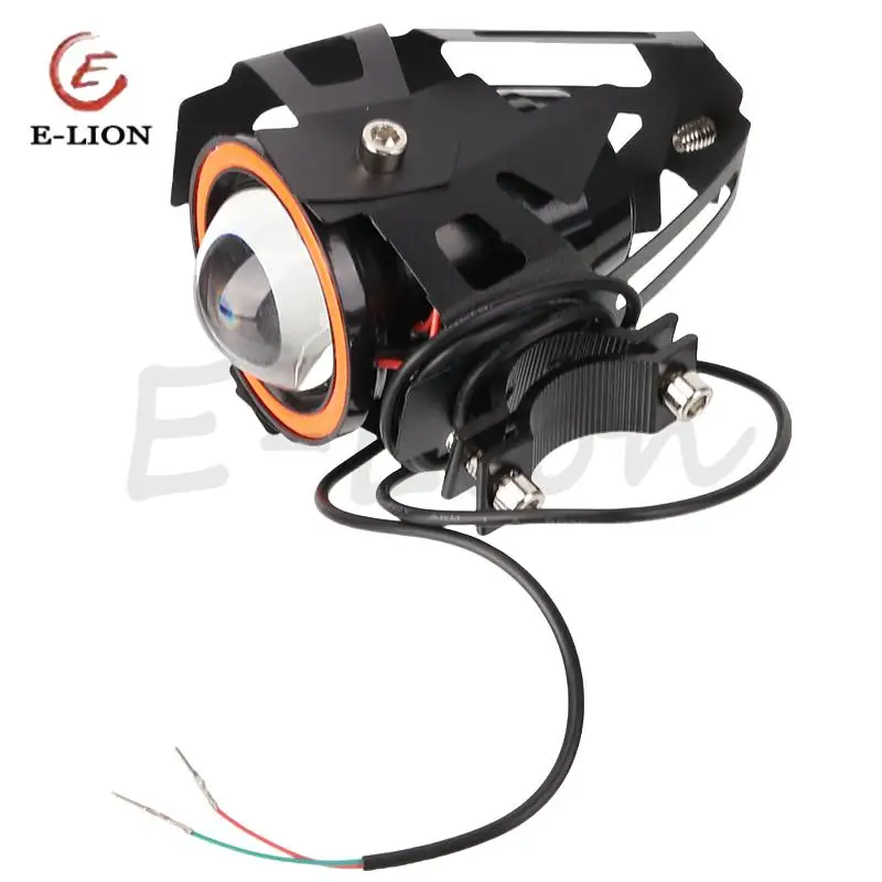 سكوتر كهربائي المصباح أضواء الضباب السوبر مشرق Abgle عيون أضواء كاشفة إضافية U7 LED القيادة الضباب بقعة الضوء