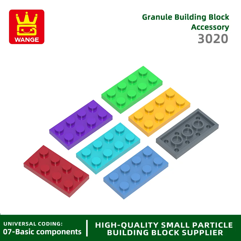 Wange 88Pcs/Lot 3020 2x4 Basic Building Blocks Colorful Classic Parts Compatible with Brick DIY Children Toy Assembly Gift Box