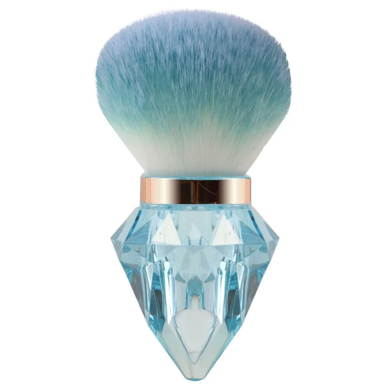 Pennello multiuso per rimuovere polvere per unghie per uso domestico in salone Pennello per polvere per nail art con manico a forma di cristallo Pennelli per trucco