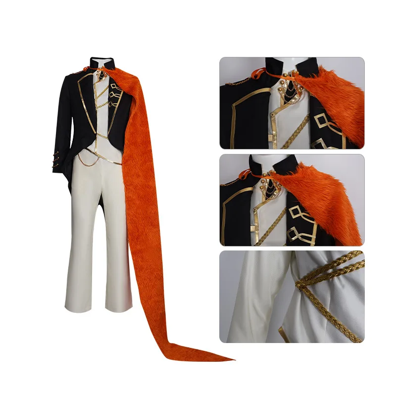 

Halloween Unisex Costume Game Limbus Company Don Quixote Spoiler Sancho Cosplay Outfit Cosplay Outfits Clothes Coat Suit Pants