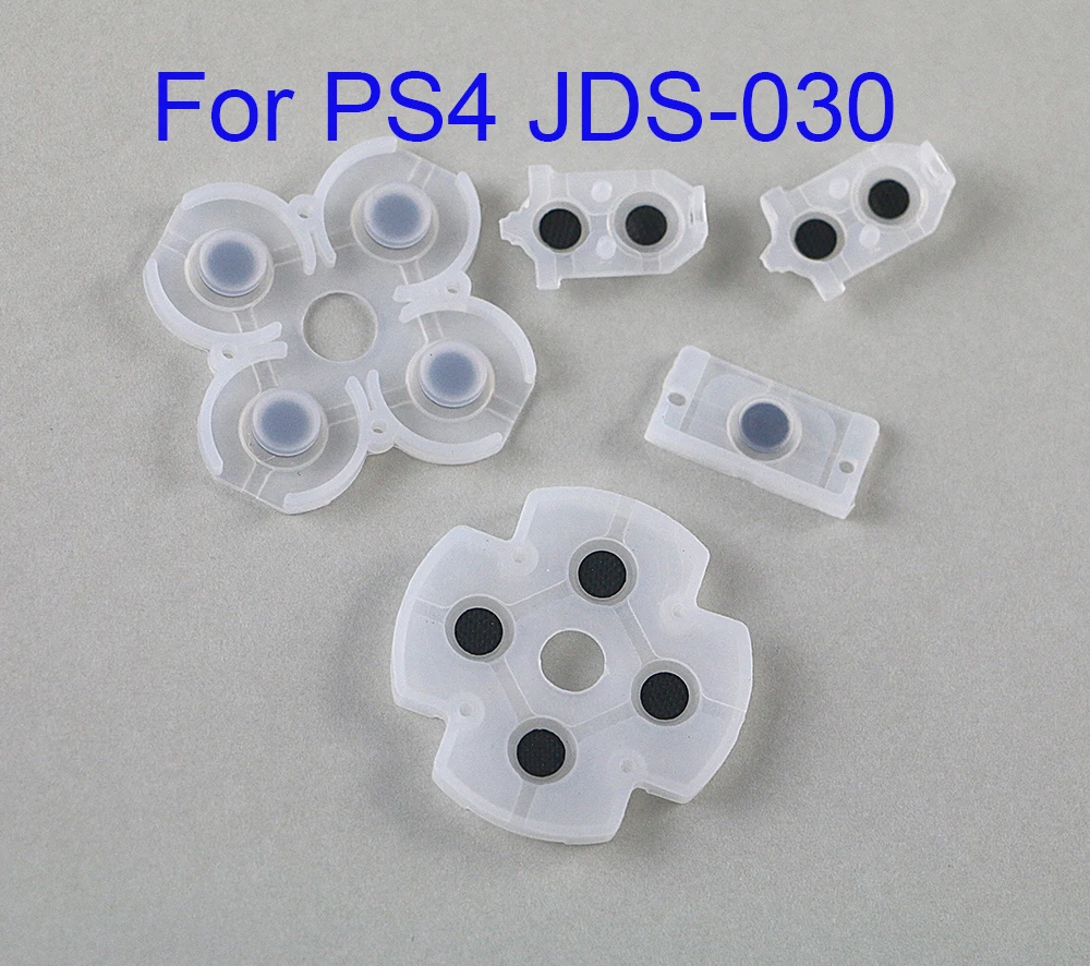 200sets/lot For PlayStation 4 PS4 Controller JDS-030 JDM-030 Soft Silicone Conductive Rubber Adhesive Button Pad