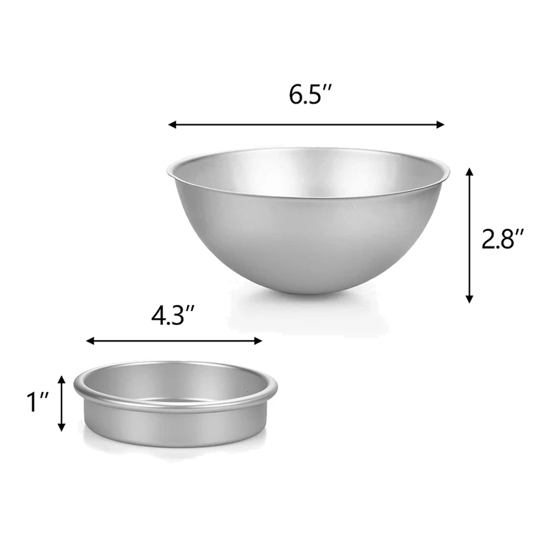 4 sztuk/zestaw okrągły 3D w kształcie piłki blacha do ciasta aluminium ciasto Pan dekorowanie ciasta narzędzia ciasto formy