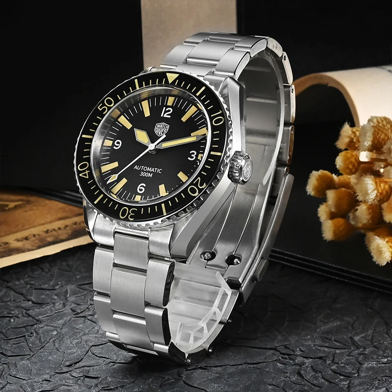 Watchdives WD1967 V2 Sharkmaster 300 Automatic Watch NH35 Movement Sapphire Domed Bubble Crystal 316L 300m Waterproof Watches