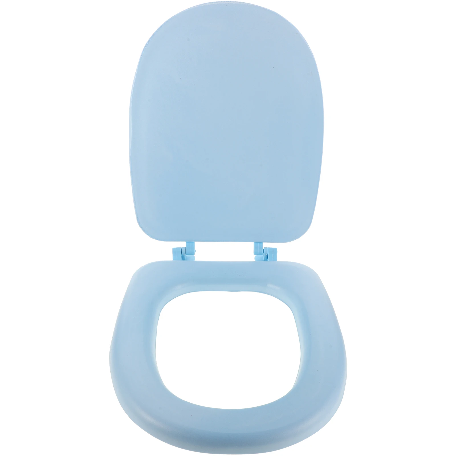 

Foam Toilet Seat Padded Bathroom Travel Round Lid Standard Size Universal Fit Easy Clean Anti-Yellowing Comfortable