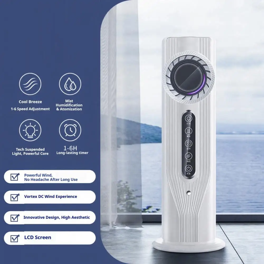 Portable Air Conditioner Fan 3 in 1 Evaporative Cooler with Mister 6 Speeds Cooling Fan with Timer USB Personal Air Cooler