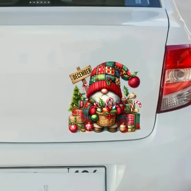 ملصق جنوم مريح لعيد الميلاد في ديسمبر للمركبات الاحتفالية والديكور"، مثالي لأجسام السيارات وأغطية الكمبيوتر المحمول #5