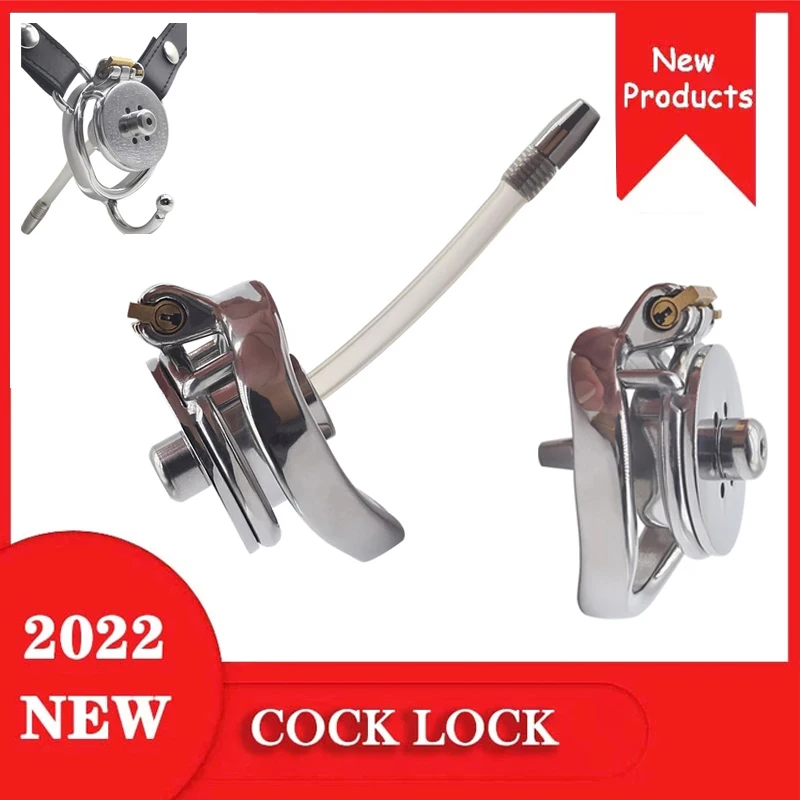 Upgrade Small Short Sissy Negative Chastity Cock Cage Device Cylinder Inverted Steel Penis Rings Flat BDSM Sex Toys for Adults