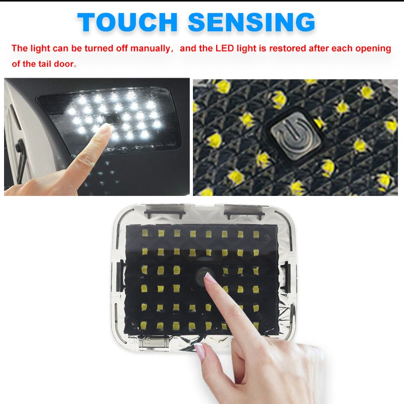 2pcs for Toyota CHR 2016-2023 Car Led Rear Trunk Lamp Luggage Compartment Light Interior Cargo Lift Gate Lamp White