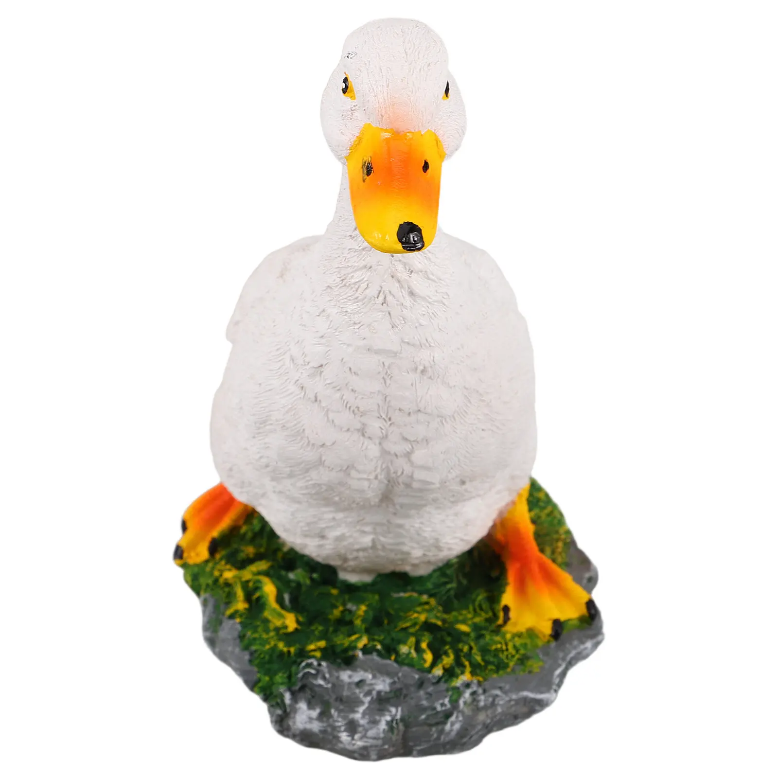 Realistic Resin Duck Garden Statue Outdoor Weatherproof Lawn Ornament for Rockery Fountain Landscaping Decor Animal Sculpture