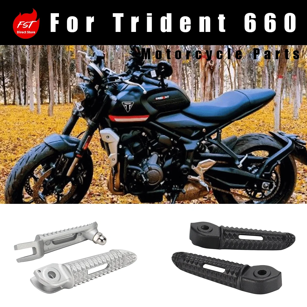 For Anti-Slip Front & Rear Foot Pegs Modification For  Trident 660