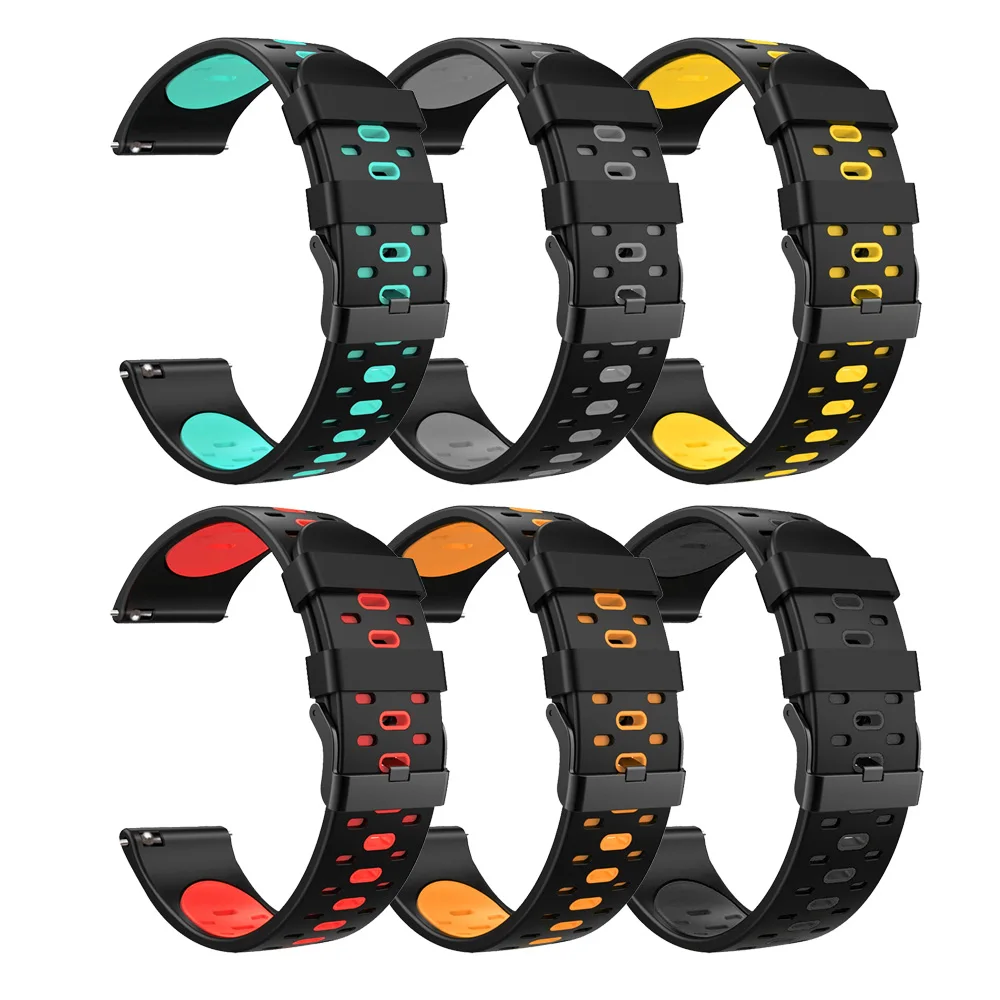 Силиконовый ремешок 22 мм для Samsung Gear S3 Frontier/Classic, ремешок для смарт-часов Galaxy Watch 3 45 мм, Аксессуары для браслета