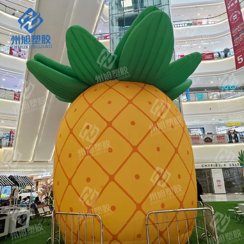 

Realistic inflatable pinapple shop fruit food advertising with white light