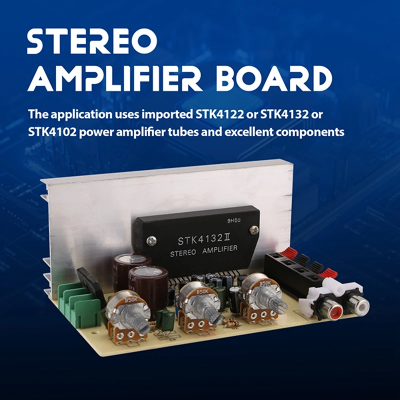 【НОВИНКА】AM0408 Универсальный 2,0-канальный цифровой стереоусилитель мощности, плата усилителя постоянного тока 12 В STK, толстопленочная серия, плата усилителя