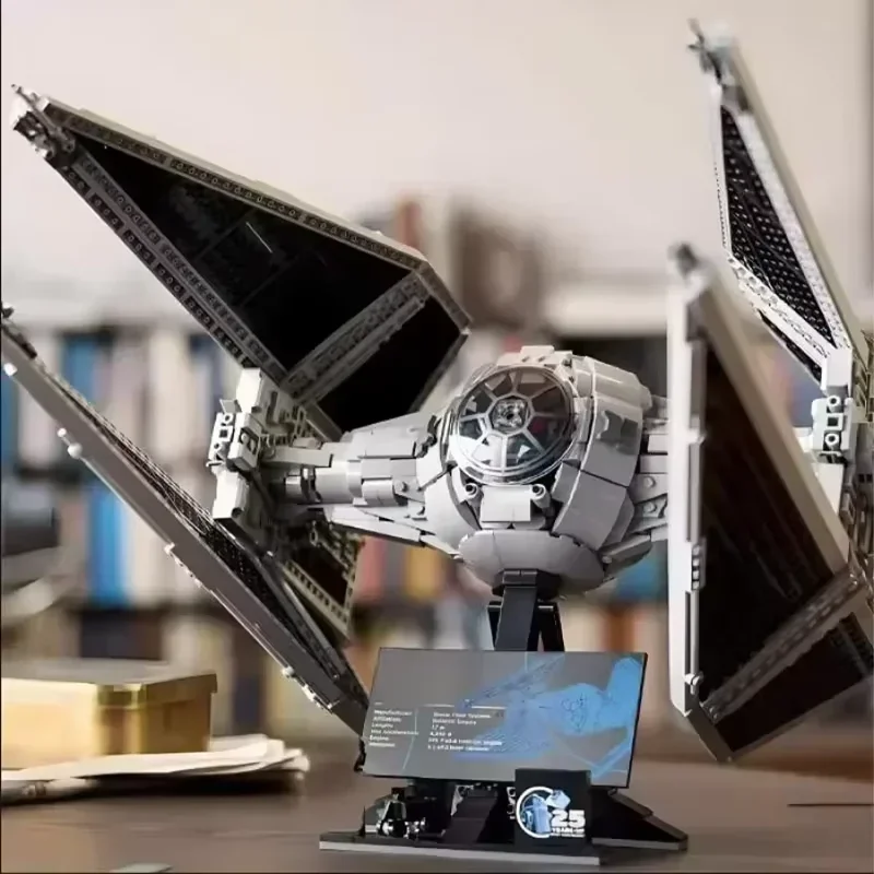 1931PCS Spacecraft TIE Interceptor Building Block Star 75382 Model Building Block Empire Fighter Assembly Children's Toy Gift