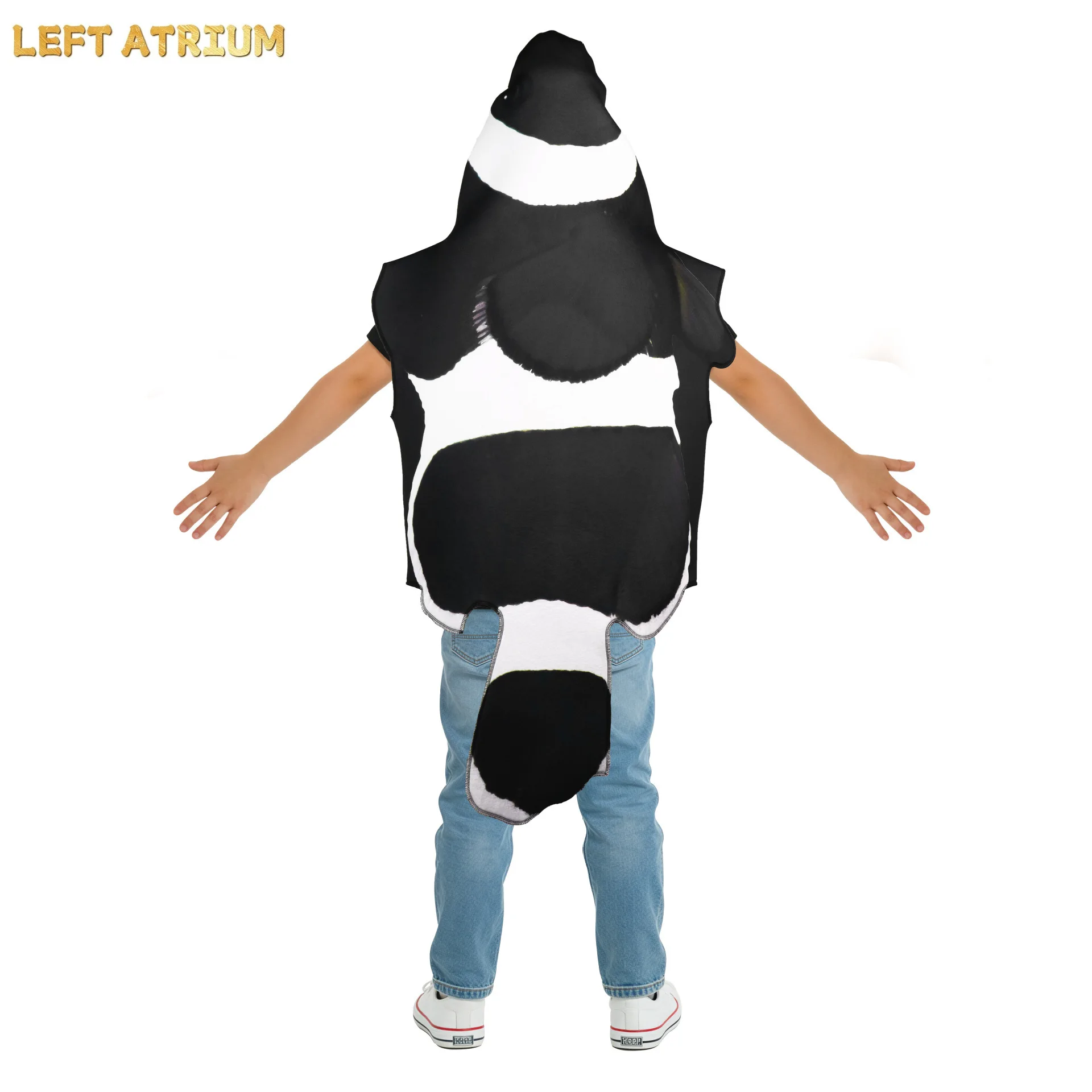 New Halloween Cosplay Costume Cartoon Skunk Print Performance Top Theme Party Role Playing Outfits for Parent-child Clothes - view 3
