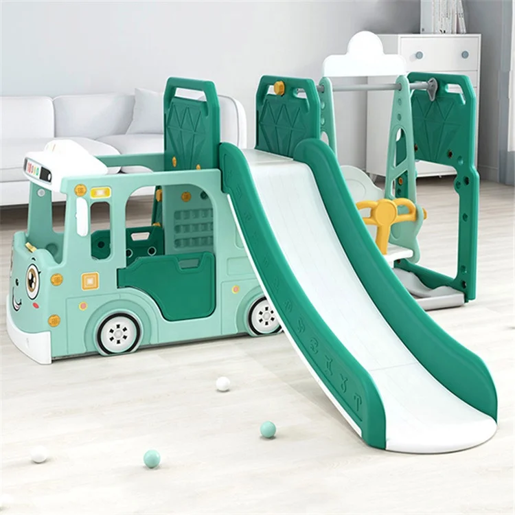 Combinação de escorregador de jardim de infância para casa interna balanço de brinquedo de plástico para crianças balanço deslizante interno para crianças