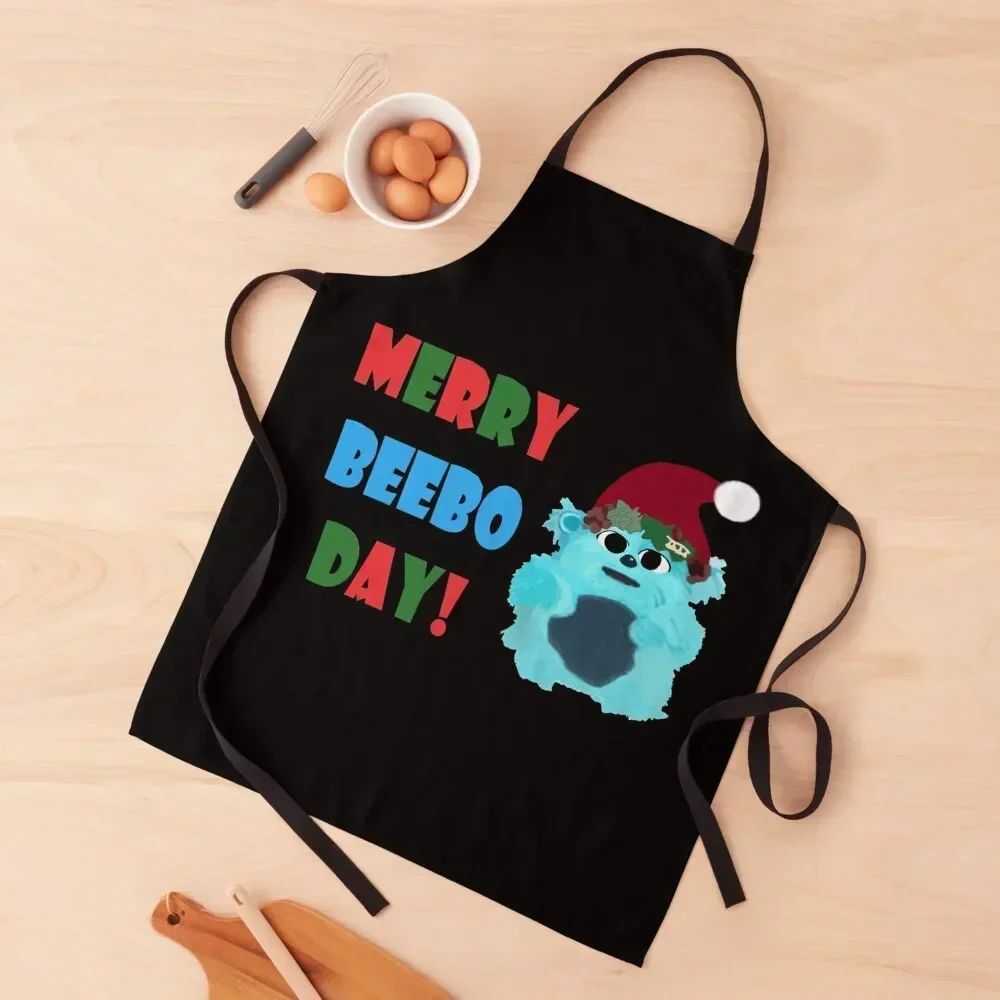 

Merry Beebo Day! Apron christmas Women Kitchen'S for home useful pieces Kitchen Chef Apron