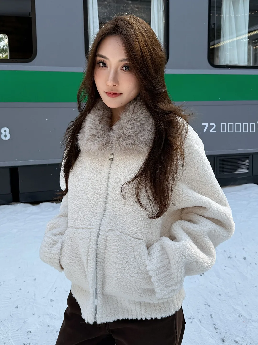 

Теплая зимняя куртка-пальто в корейском стиле, приталенная, из полиэфирного волокна, удлиненная, на молнии, женская