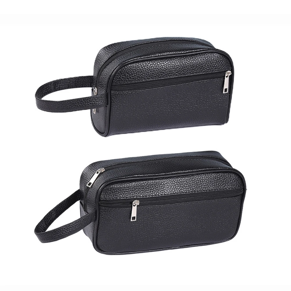 

Woman Coametics Bag Men Handbag Fashion Pu Leather Phone Wristlet Bag 2023 Casual Toiletry Bag Small Purse Handbags Wallet