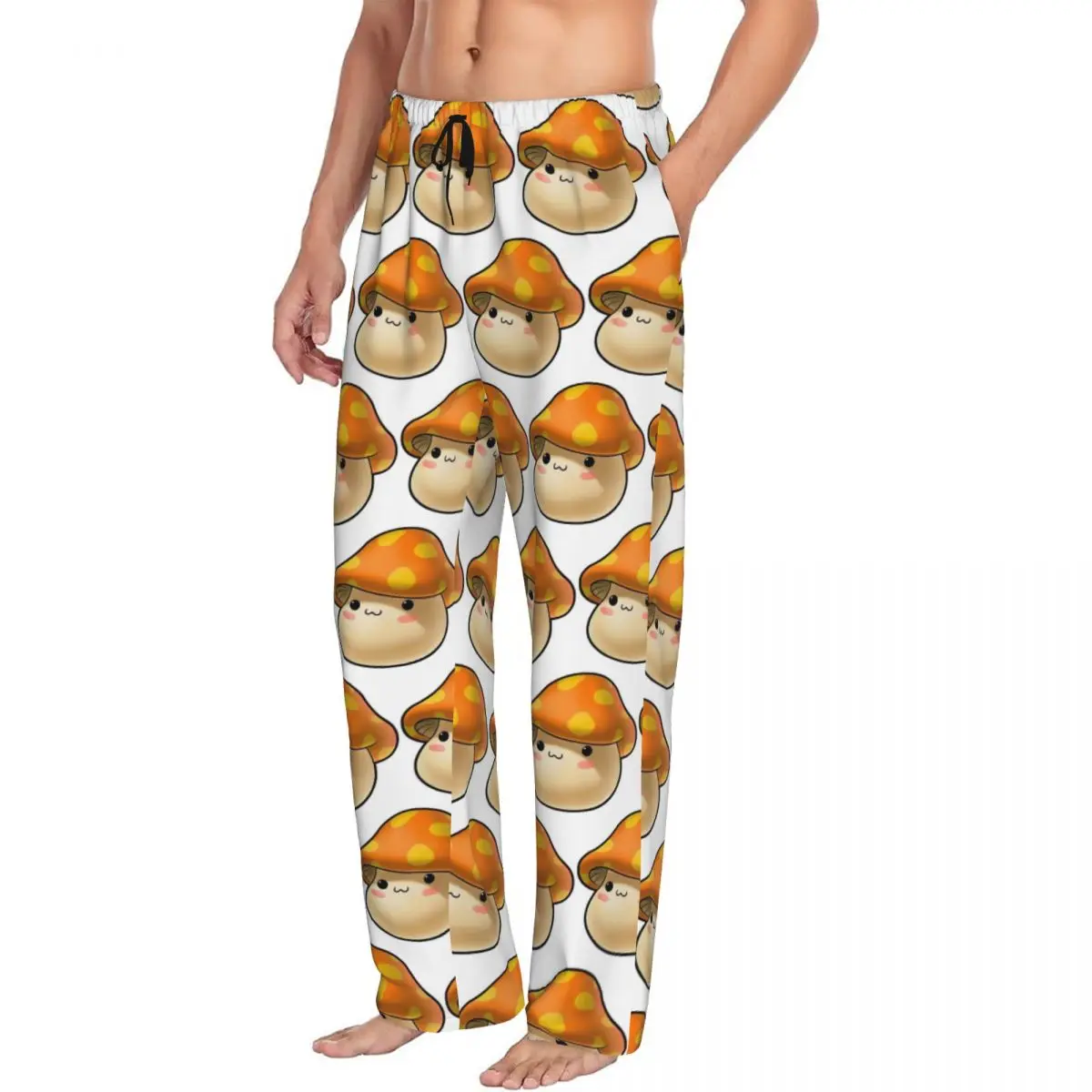 

Custom Maplestory Mushroom Men Pajama Pants Lounge Sleep Sleepwear Bottoms with Pockets