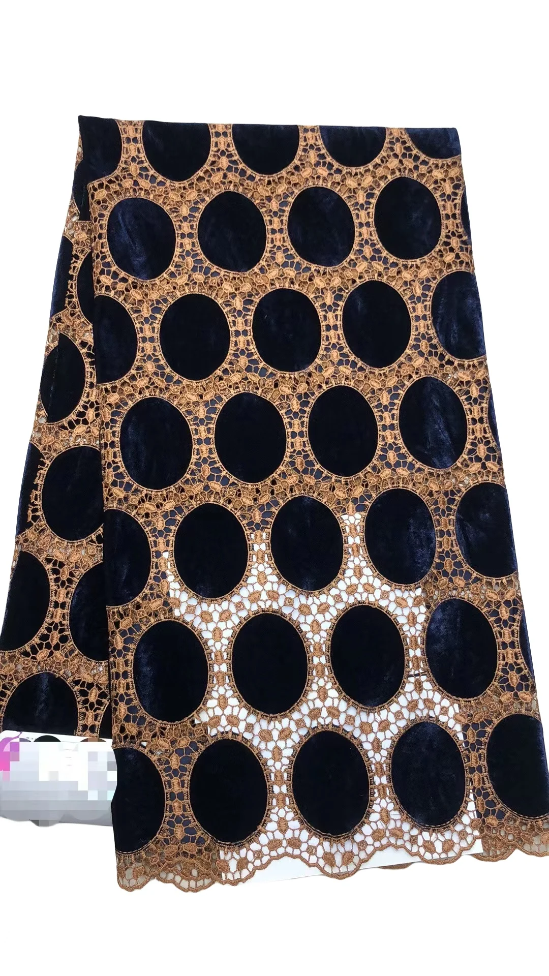 5Yards 2024 Delicate Elegant Latest High Quality Very Soft Austria Embrodered Velvet Fabric For Party Evening Dress NN_2668Z