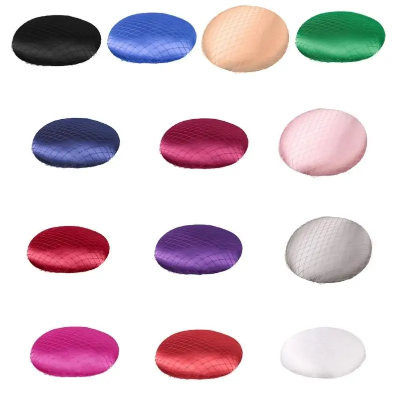 

652F Premium 15Cm Buckram Millinery Base Fabric Hat Making For Bridal Hair Accessories
