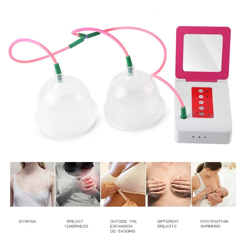 

A-D sizes Electric Double Cups Breast Enlargement Enhancer Massager Breast Lifting and Enhancing Abundance chest Care instrument