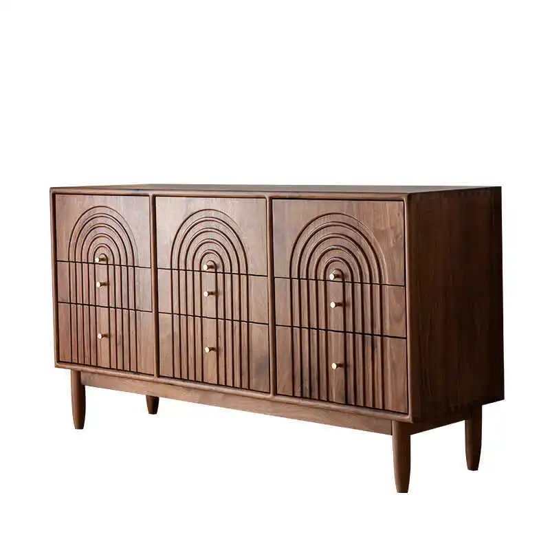 Настраиваемый винтажный прикроватный шкафчик для спальни с девятью грудью